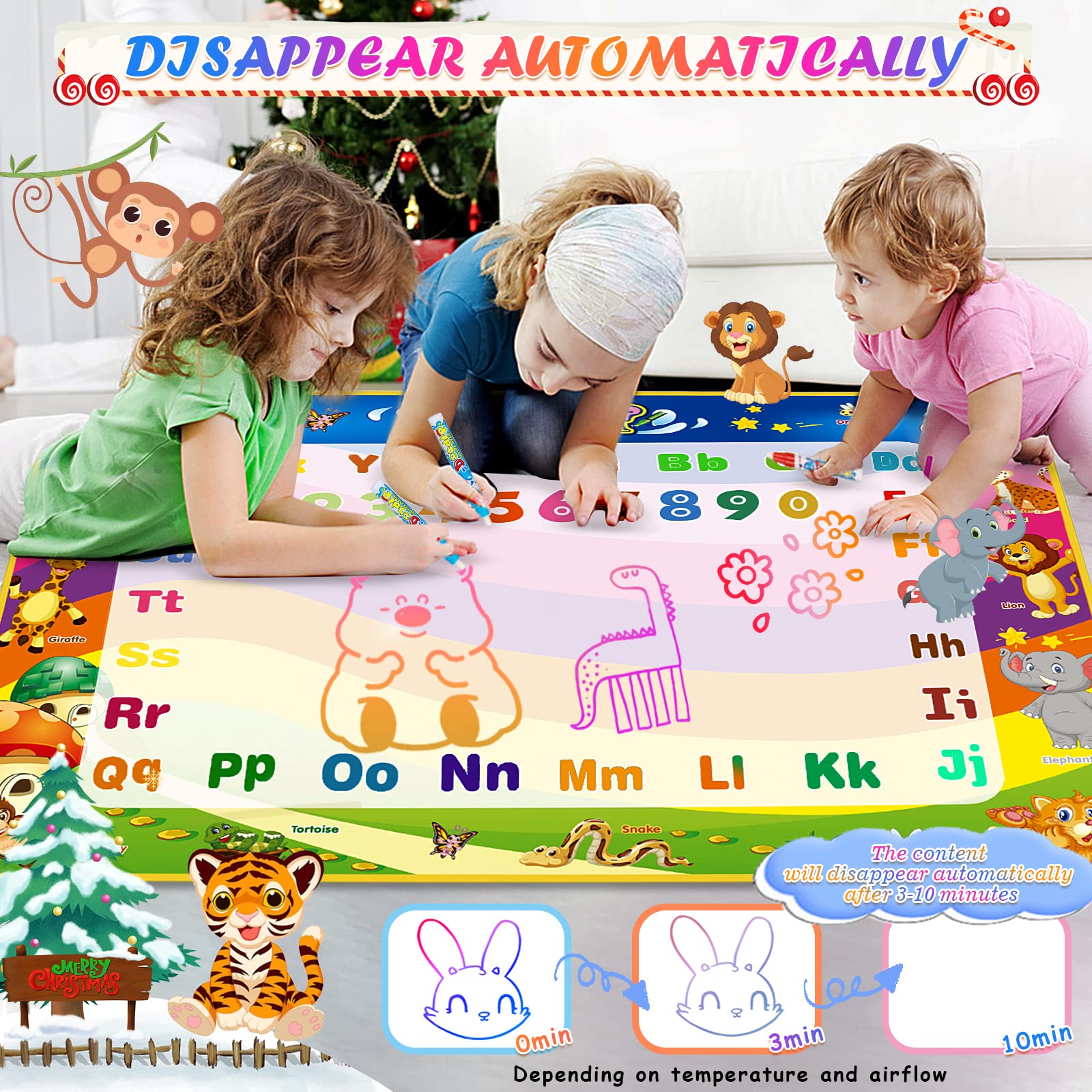 Wedopro aqua-magic-pens-4-pack enables quick, clean color drawing for kids.