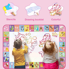 Wedopro water doodle mat animal molds for imaginative storytelling