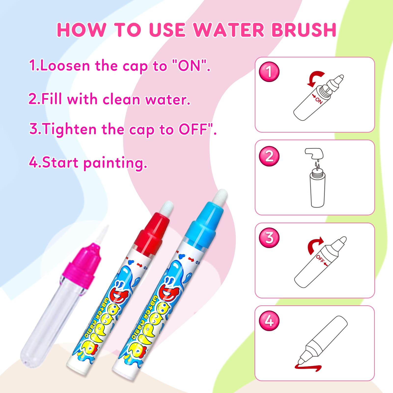 Wedopro water doodle mat gift packaging ideal for birthdays