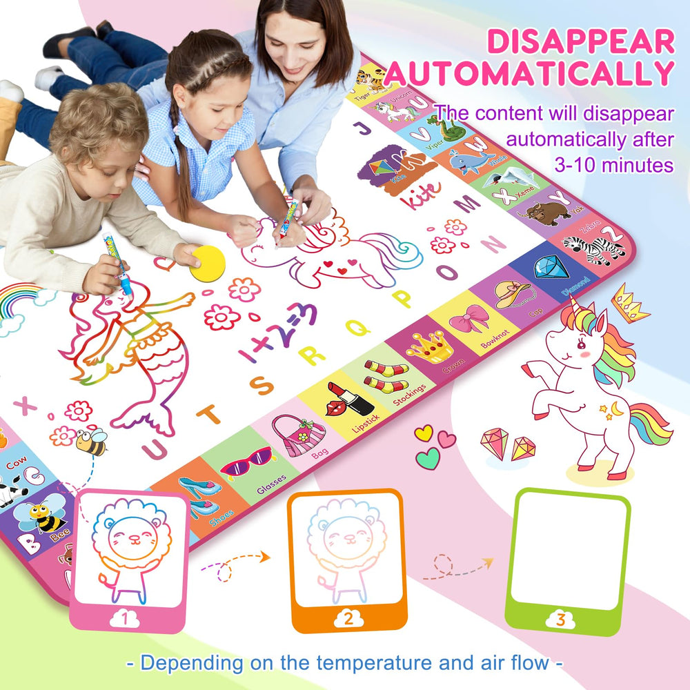 Wedopro water doodle mat kids playing for quiet, creative learning