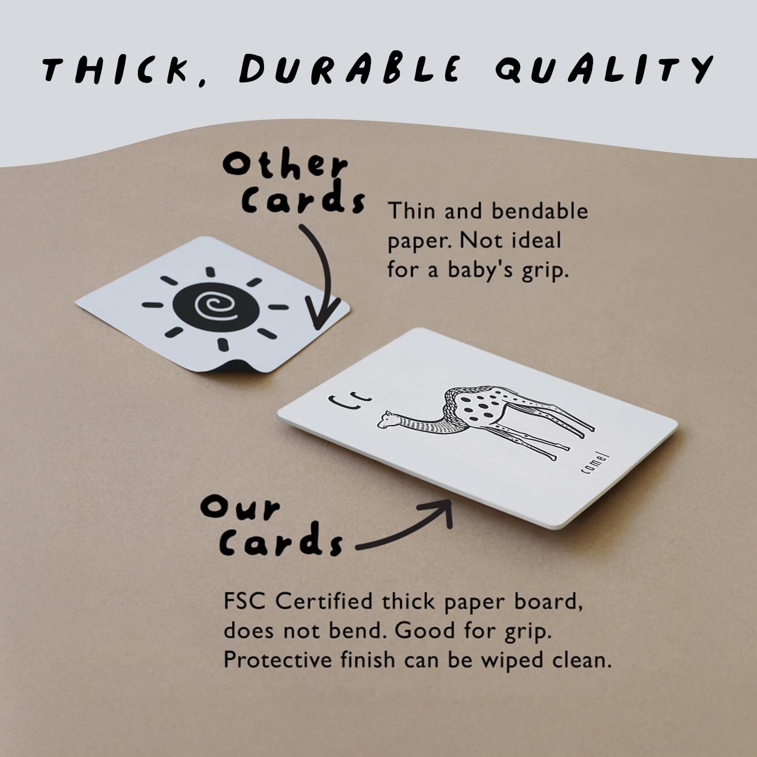 Wee Gallery durable-soy-ink-flashcards withstand daily use for growing minds.