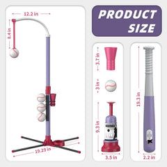 Wee Wonders adjustable height hanging tee ready for growing players