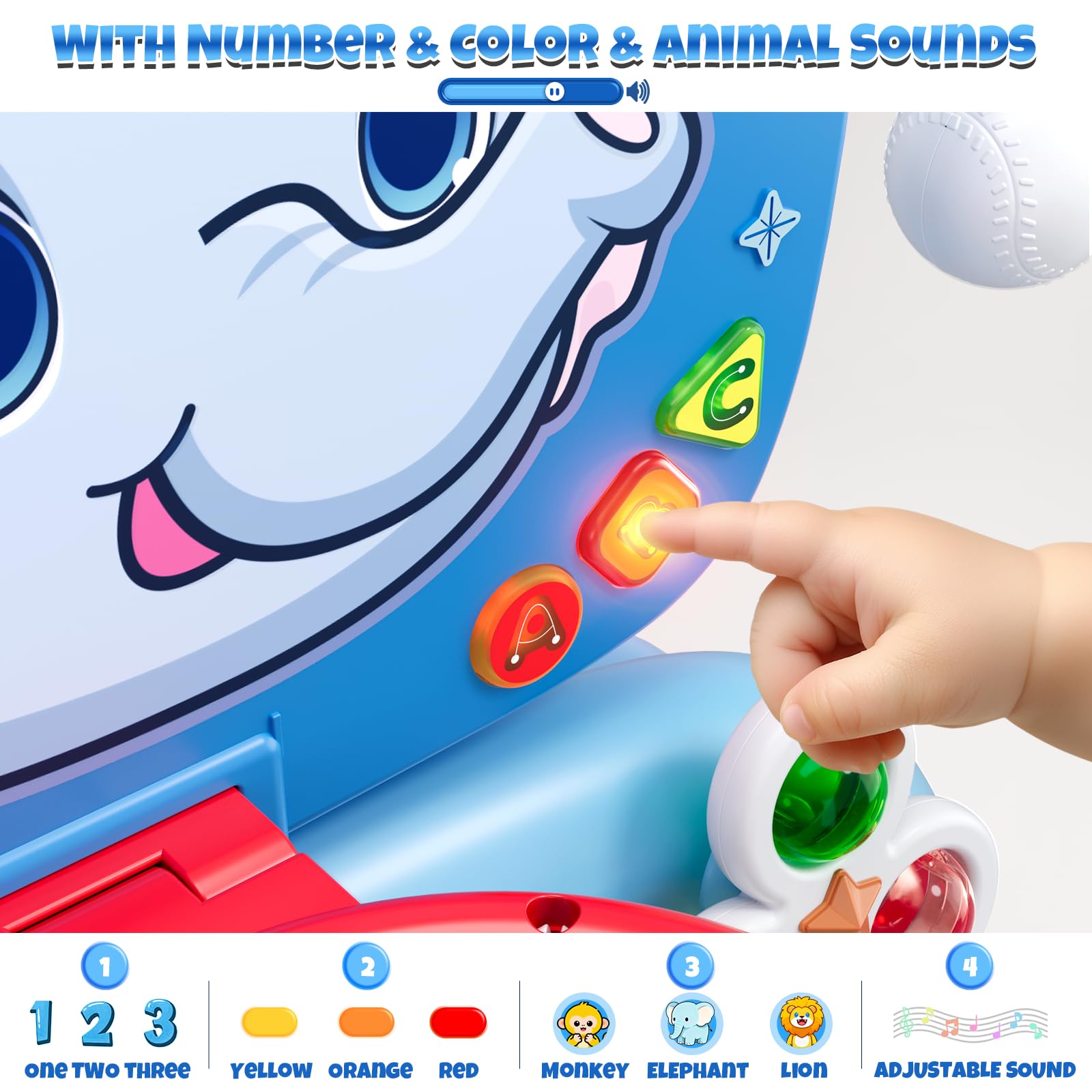 Wee Wonders inflatable basketball for safe, soft shooting fun.