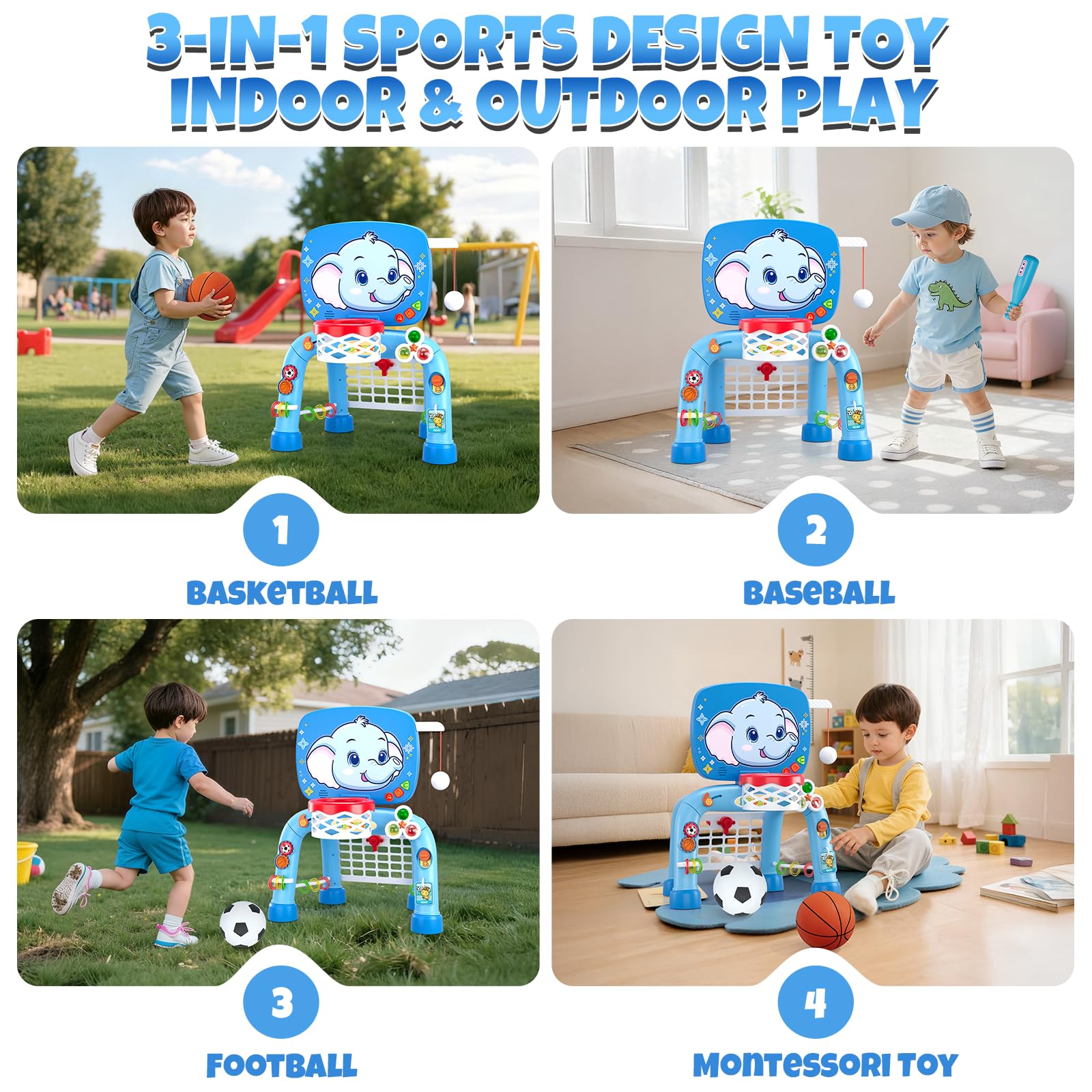 Wee Wonders toddler soccer goal encouraging early footwork and teamwork.