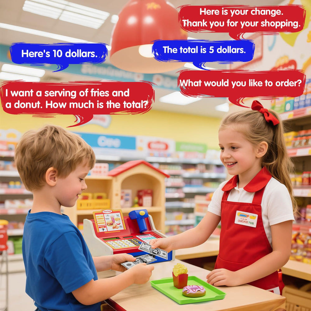 Durable construction and smooth edges ensure safe, lively pretend shopping adventures