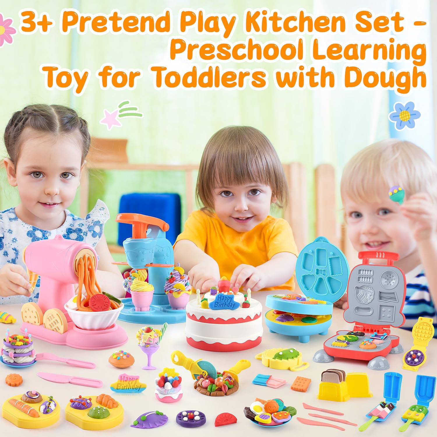 WeeHomm 5-in-1 color dough set supports safe, engaging screen-free playtime.
