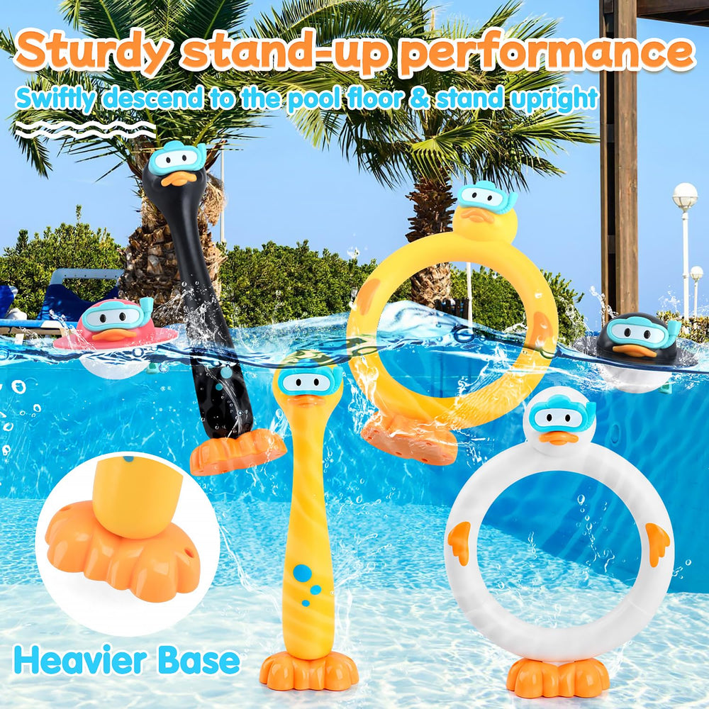 WeeHomm dual-colored duck floats for buoyant pool play and visibility