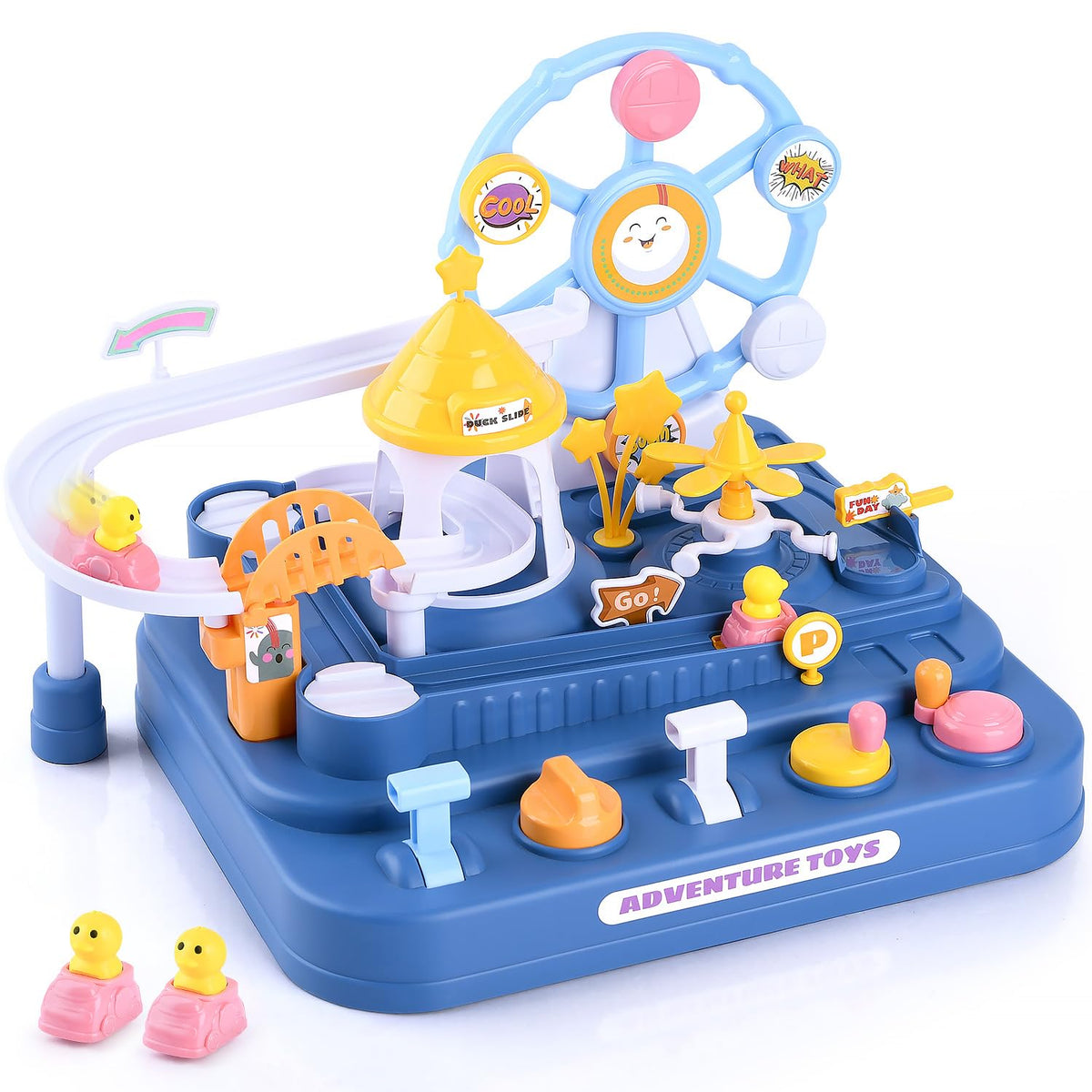 WeeHomm Magnetic Car Track play area promotes hands-on learning and hand-eye coordination.