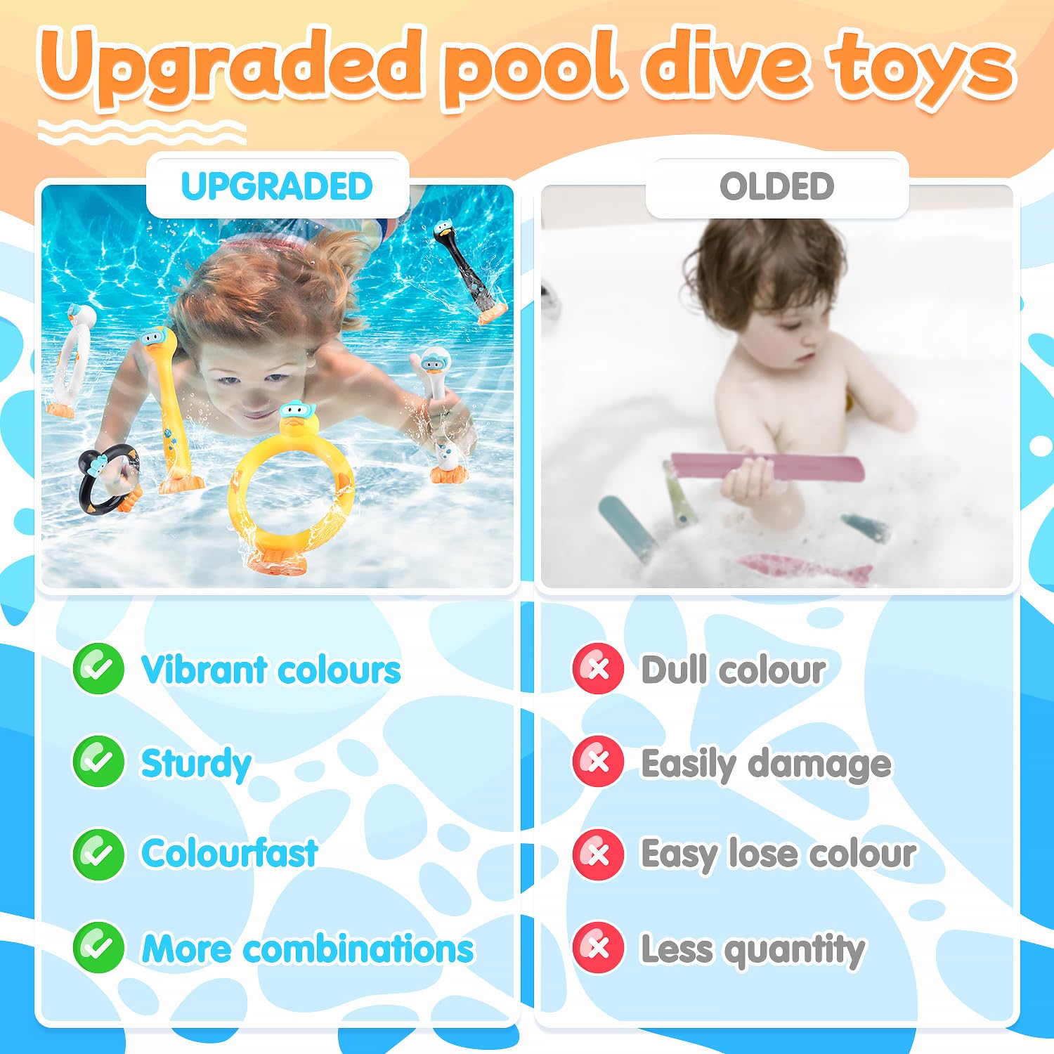 WeeHomm pool toys in water scene supporting family pool play