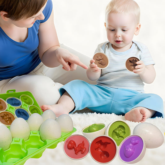 WEEJOYGAM dinosaur inside eggs reveal – surprise figures spark imaginative, hands-on discovery.