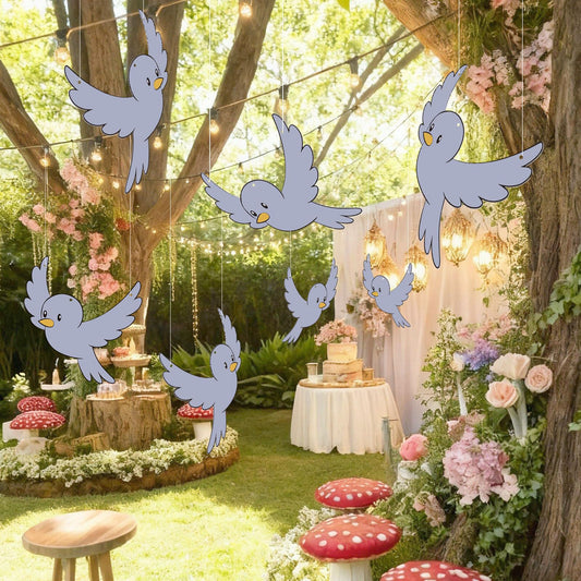 Weekgrat bluebird paper decor 11.81 inch, a lively focal point for celebrations.