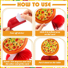 Weekgrat pizza-party centerpiece complements home, restaurant, or event settings.