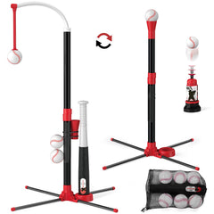 Wee Wonders 3-in-1 T Ball hanging tee setup for coordination outdoors.