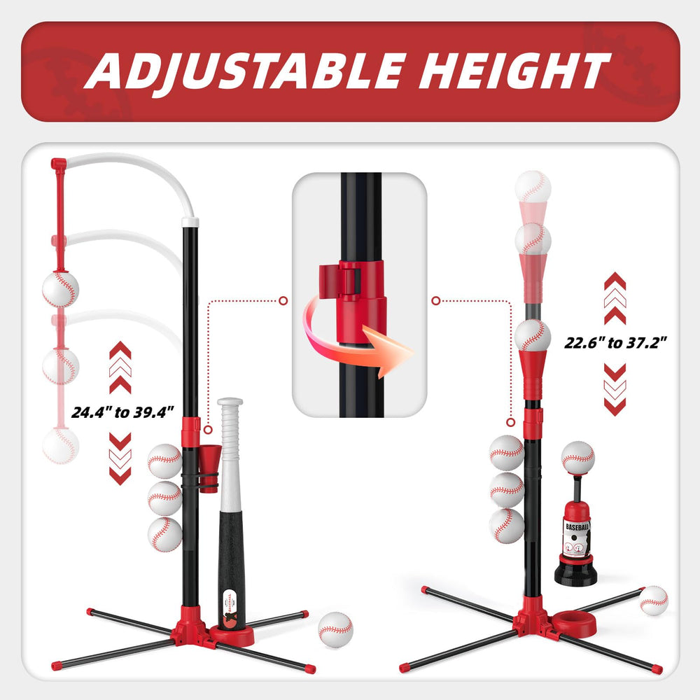 Wee Wonders 3-in-1 T Ball stand with height adjustment supports growing skills.
