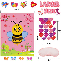 WEIEN Valentine heart stickers for easy decoration and interactive gameplay.
