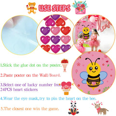 WEIEN Valentine round stickers for multiple players and shared fun.