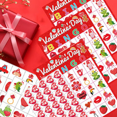 WEIEN 5x7 Valentine bingo cards for clear gameplay