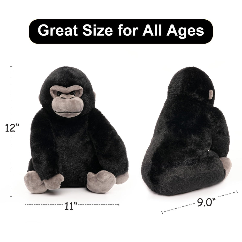 WEIGEDU fluffy hairy gorilla plush, ideal for bedtime routines and cozy evenings.