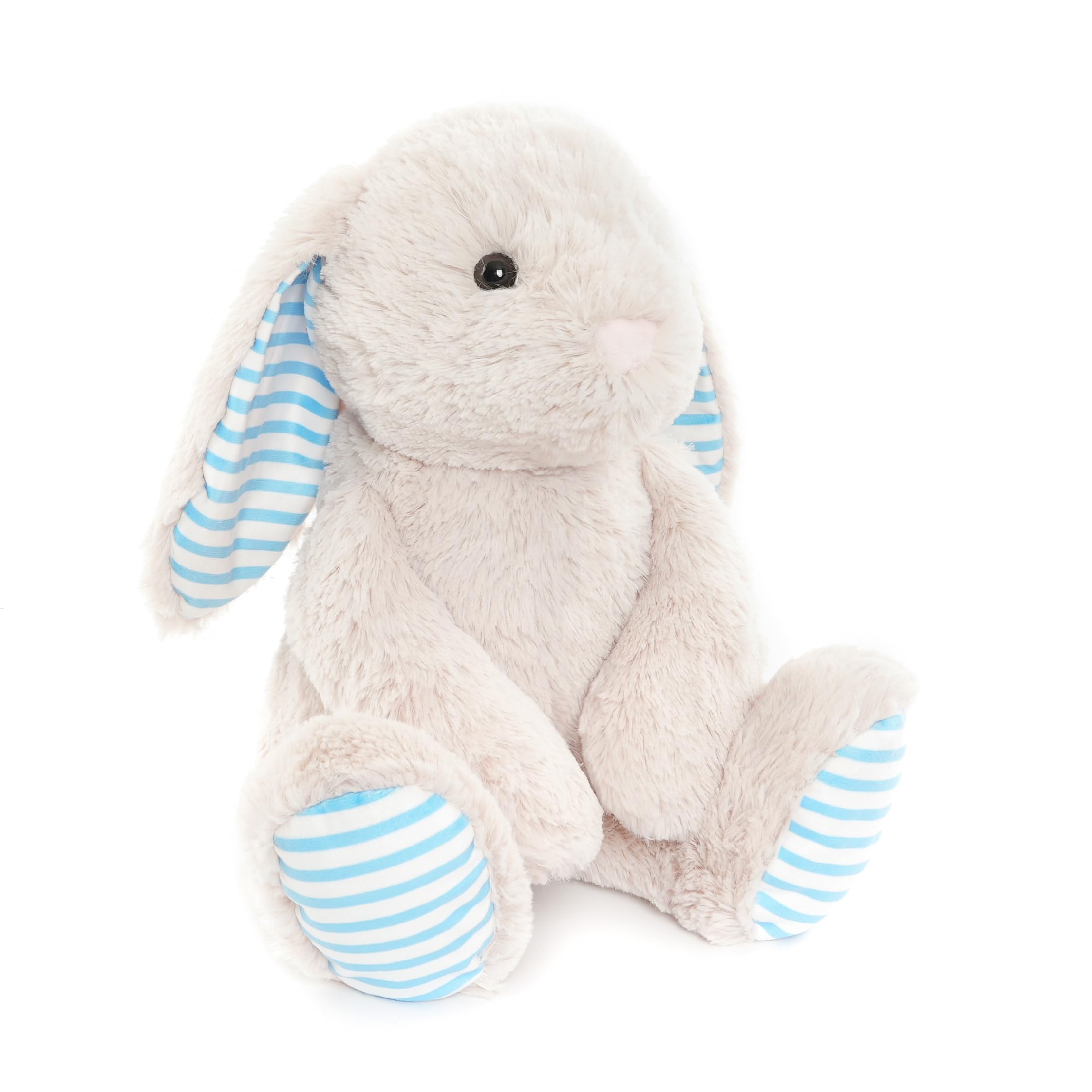 WEIGEDU beige cream bunny plush close-up fabric texture for premium softness.