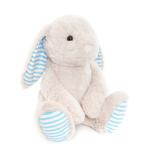 WEIGEDU beige cream bunny plush close-up fabric texture for premium softness.