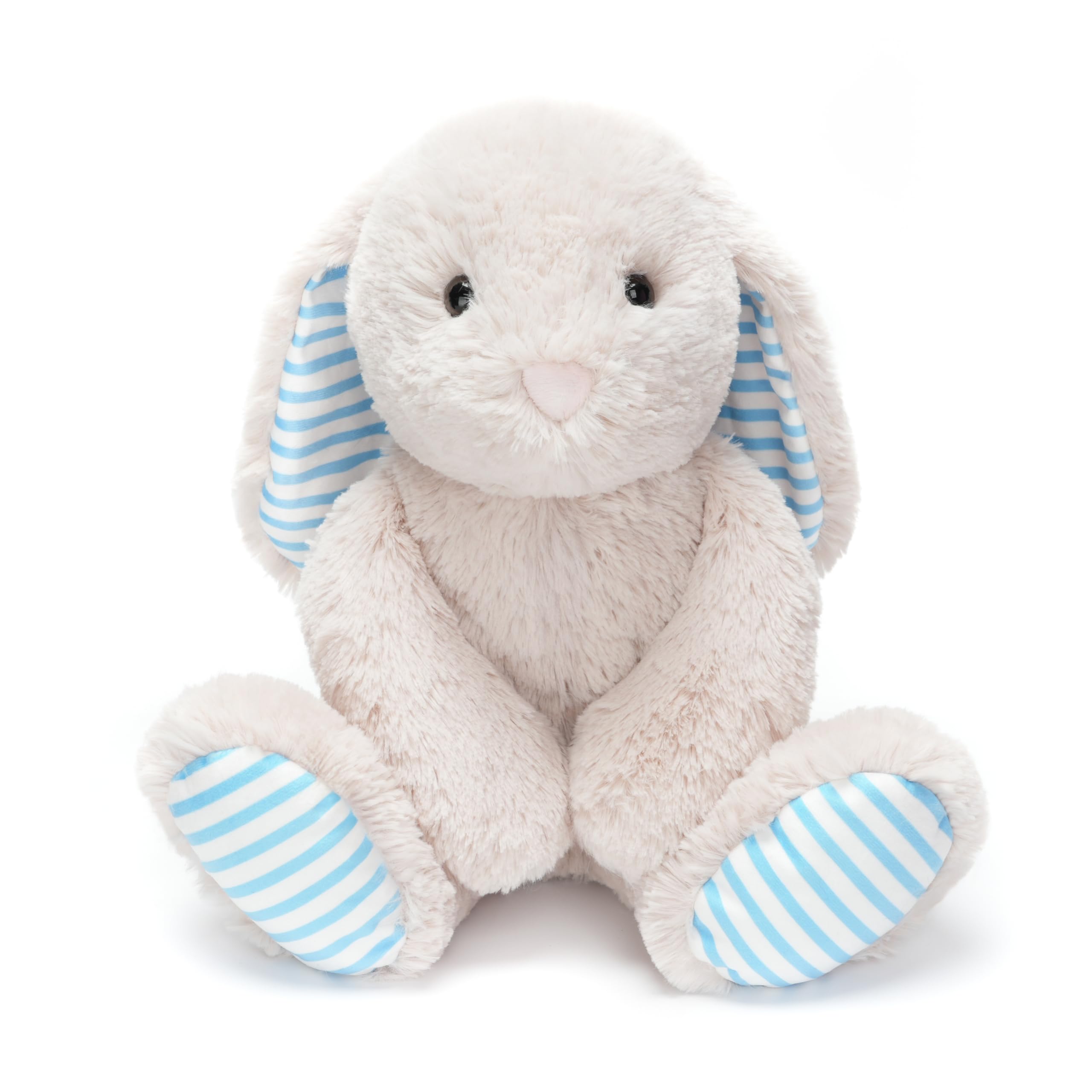 WEIGEDU beige cream bunny plush front view, ideal for cozy cuddles.
