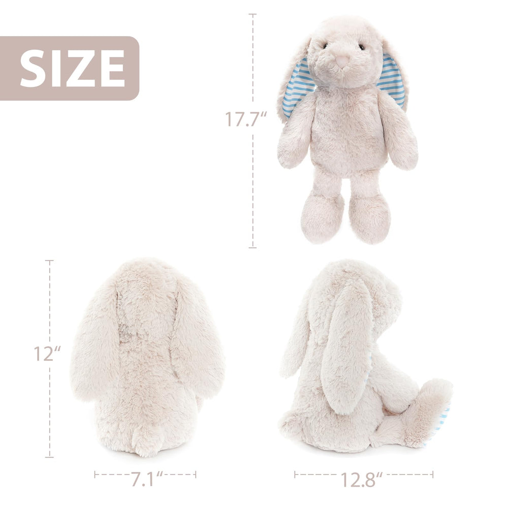 WEIGEDU beige cream bunny plush gift-ready packaging.