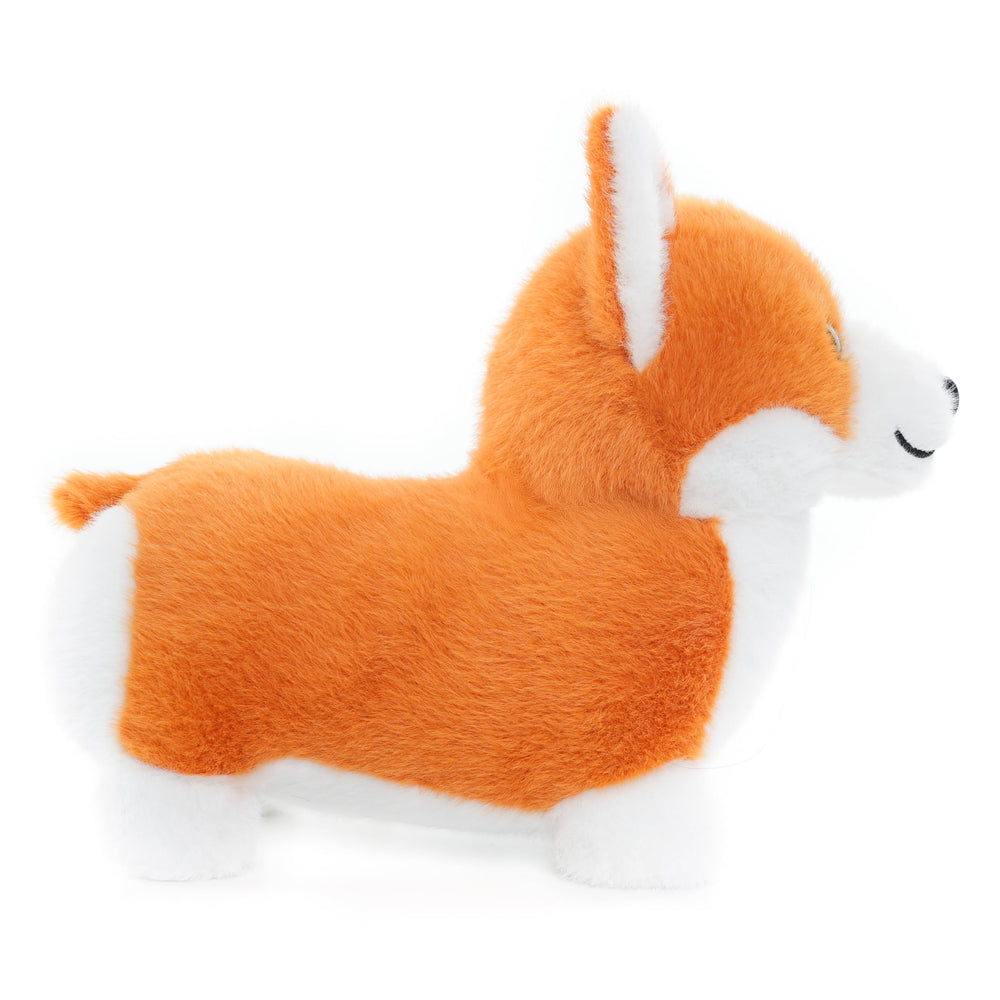 WEIGEDU Corgi plush toy easy-care spot clean option.