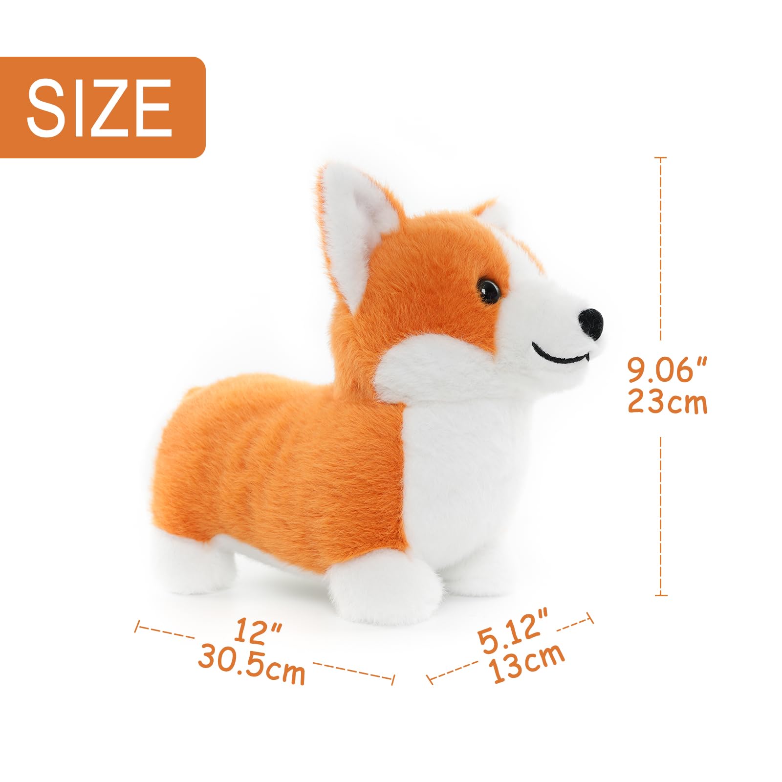 WEIGEDU Corgi plush toy gift-ready packaging appeals to animal lovers.