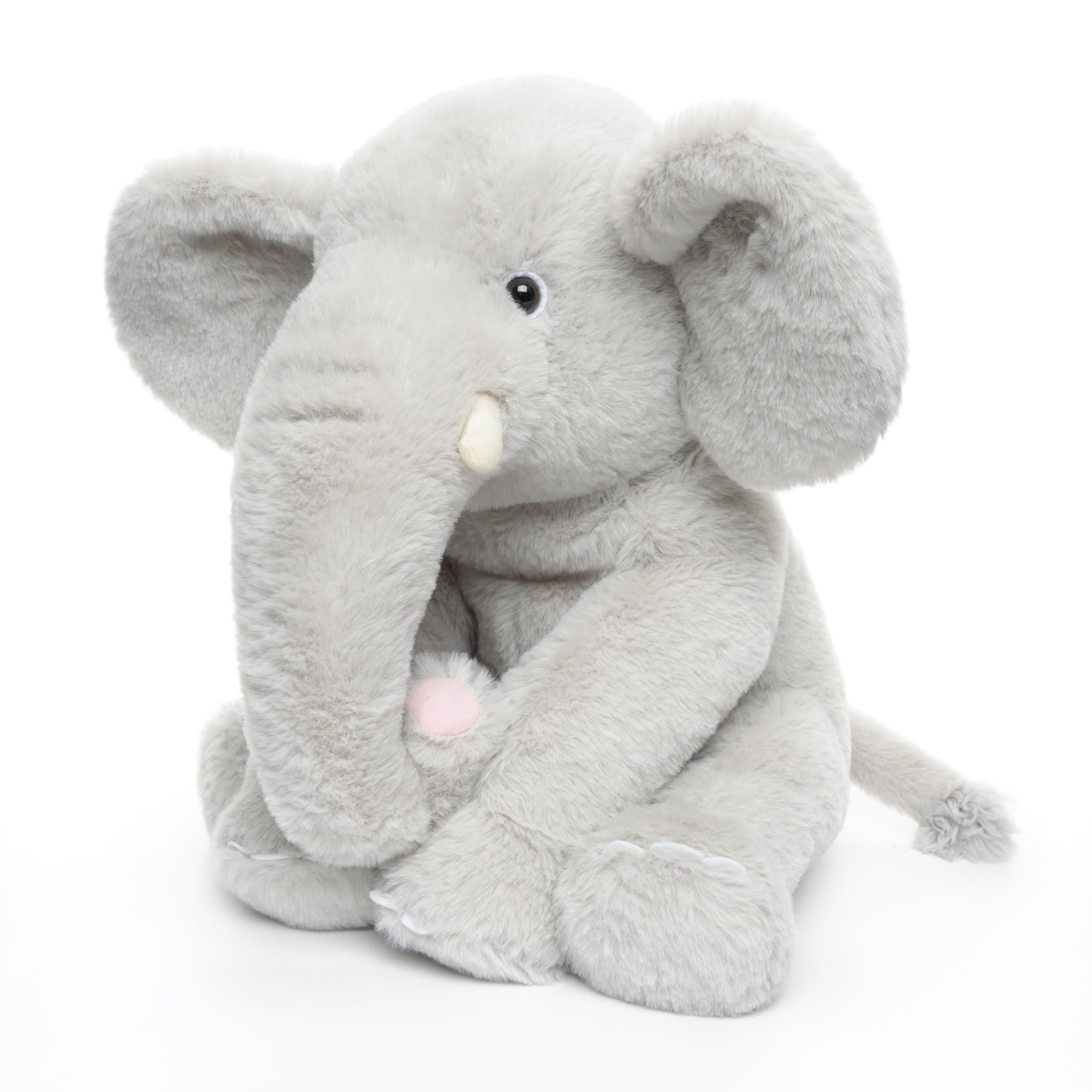 WEIGEDU elephant soft plush fur for cozy bedtime snuggles.