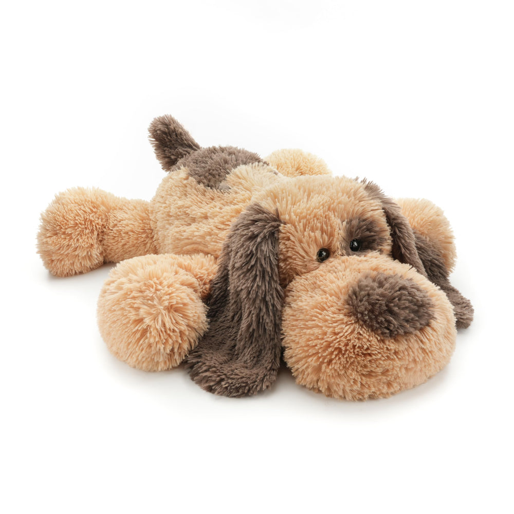 WEIGEDU floppy stuffed dog brown 20-inch for cozy hugs and comfort.