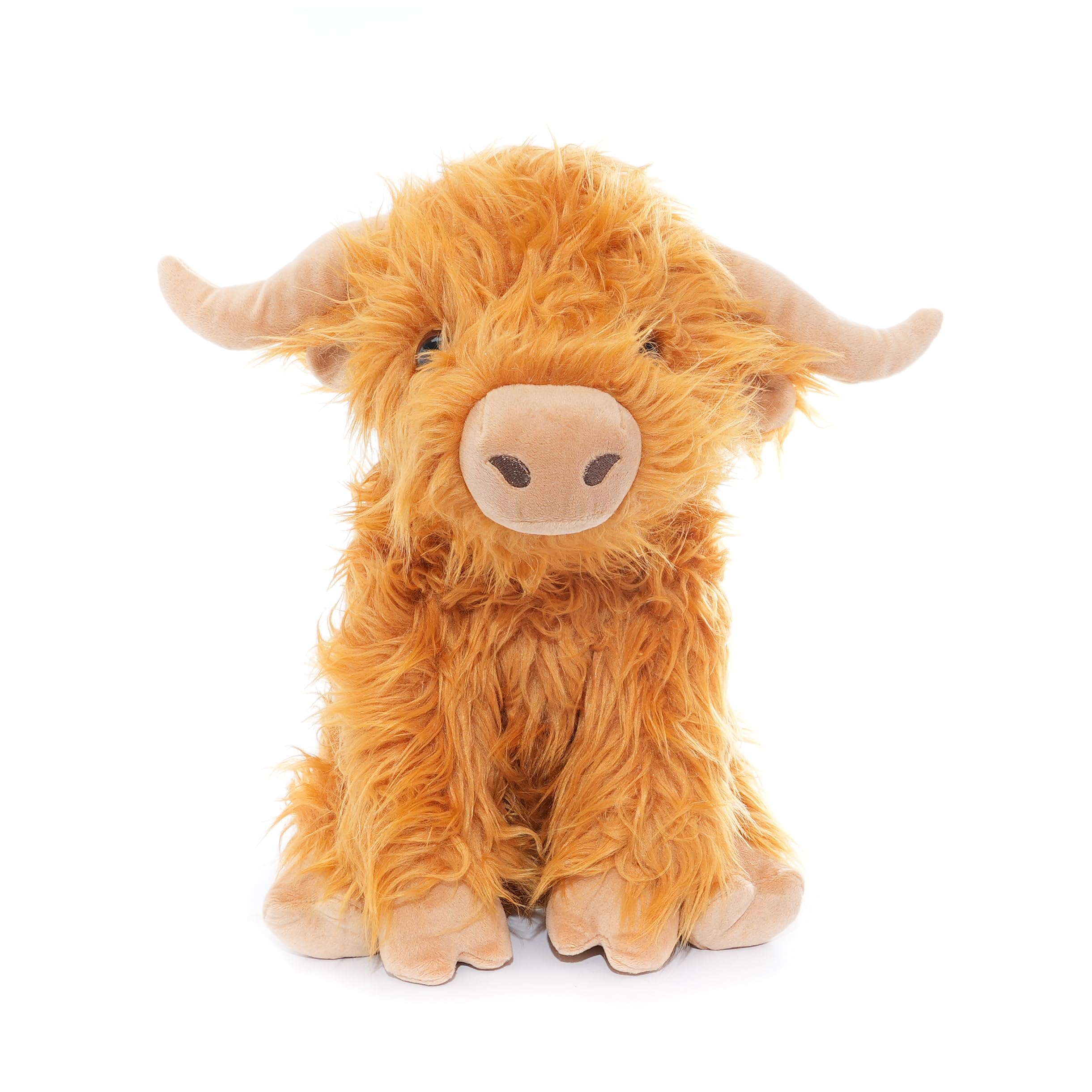 WEIGEDU Highland Cow plush full body for cozy cuddling and display on shelves