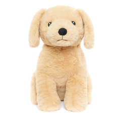 WEIGEDU Labrador Golden Plush with embroidered eyes for safe toddler play.