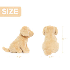 WEIGEDU Labrador Golden Plush machine washable for easy cleaning.