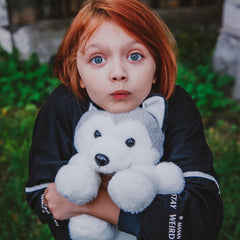 WEIGEDU lifelike-husky-fur-detail-plush invites imaginative play and decor
