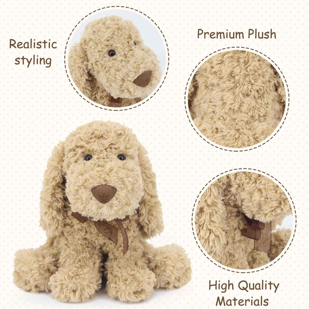WEIGEDU Poodle Puppy plush close-up fur texture highlighting softness
