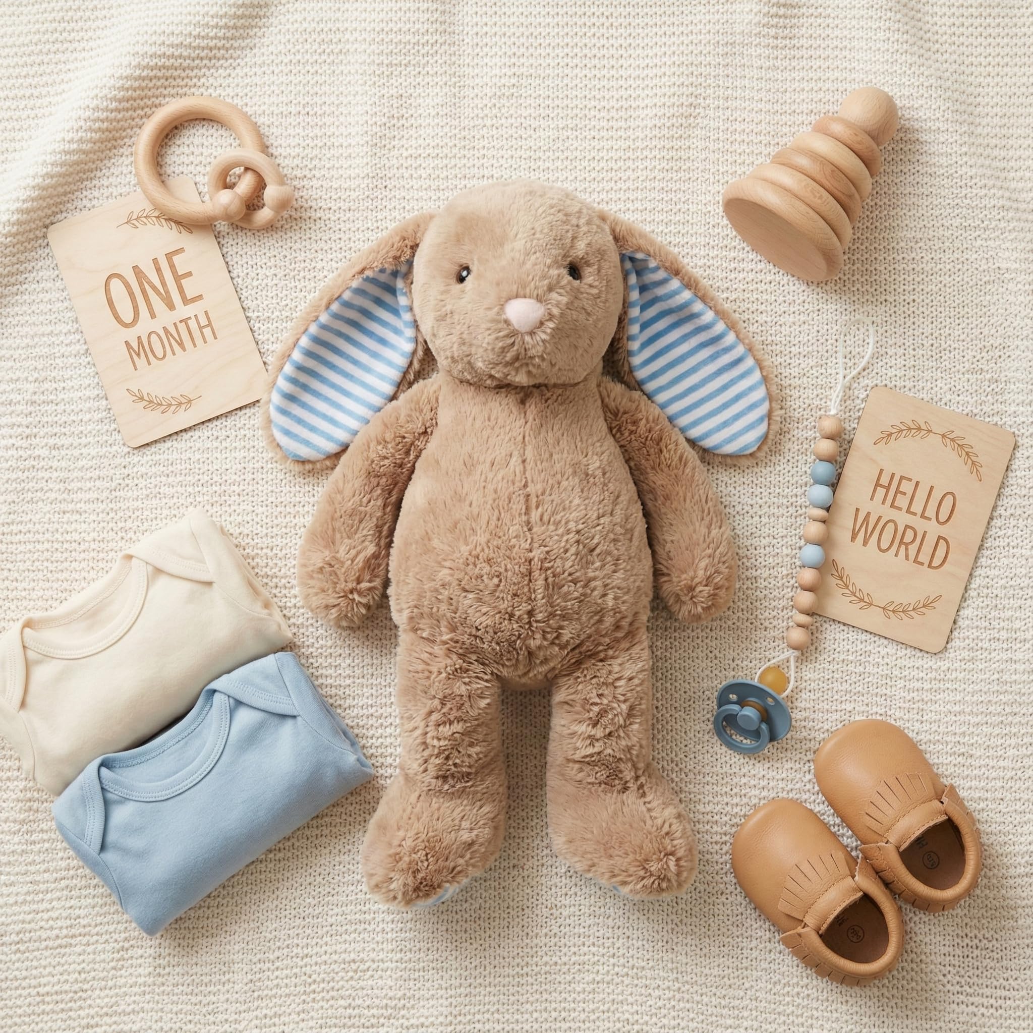 WEIGEDU Rabbit Bunny plush is a comforting travel buddy