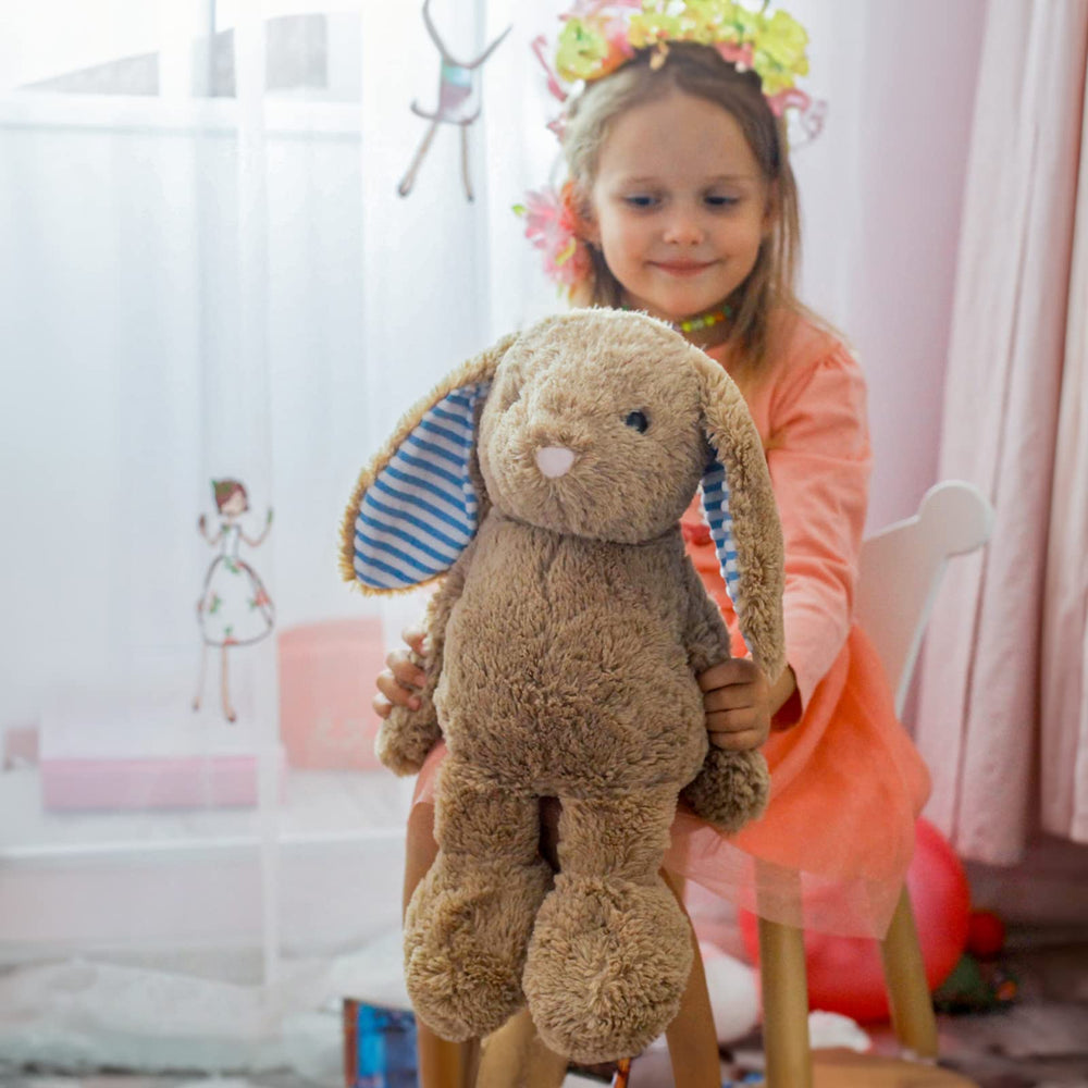 WEIGEDU Bunny plush is easy to clean, great for busy families