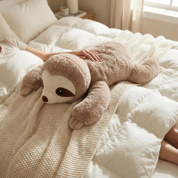 WEIGEDU ultra-soft sloth fabric offers warm, tactile cuddles