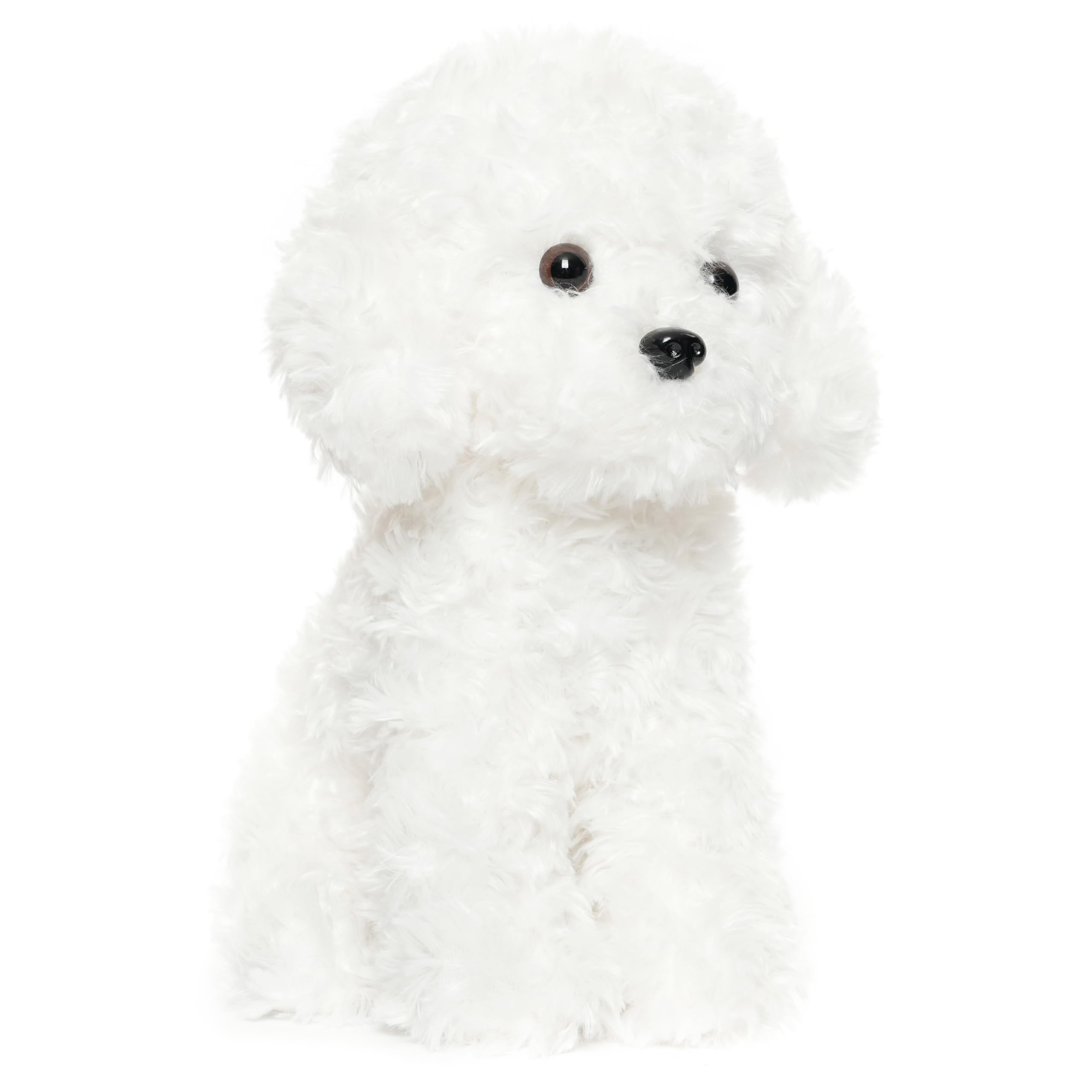 WEIGEDU plush poodle face with careful features for realistic charm