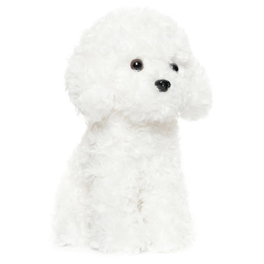 WEIGEDU plush poodle face with careful features for realistic charm