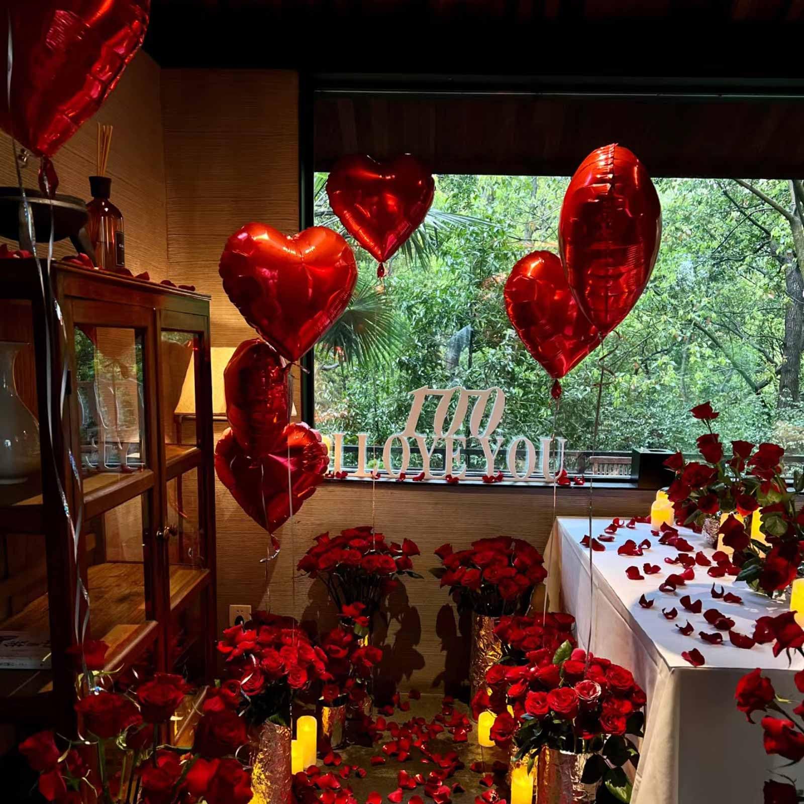 WEIKA safe aluminum foil heart balloon with premium finish for festive ambiance