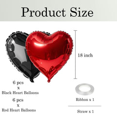WEIKA heart-shaped foil balloon with self-sealing design for easy setup