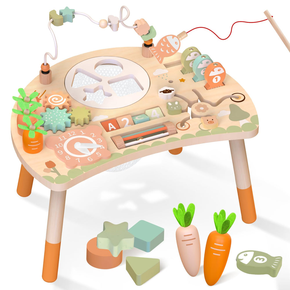 Weilim Activity Table bead maze stimulates fine motor skills through hands-on play