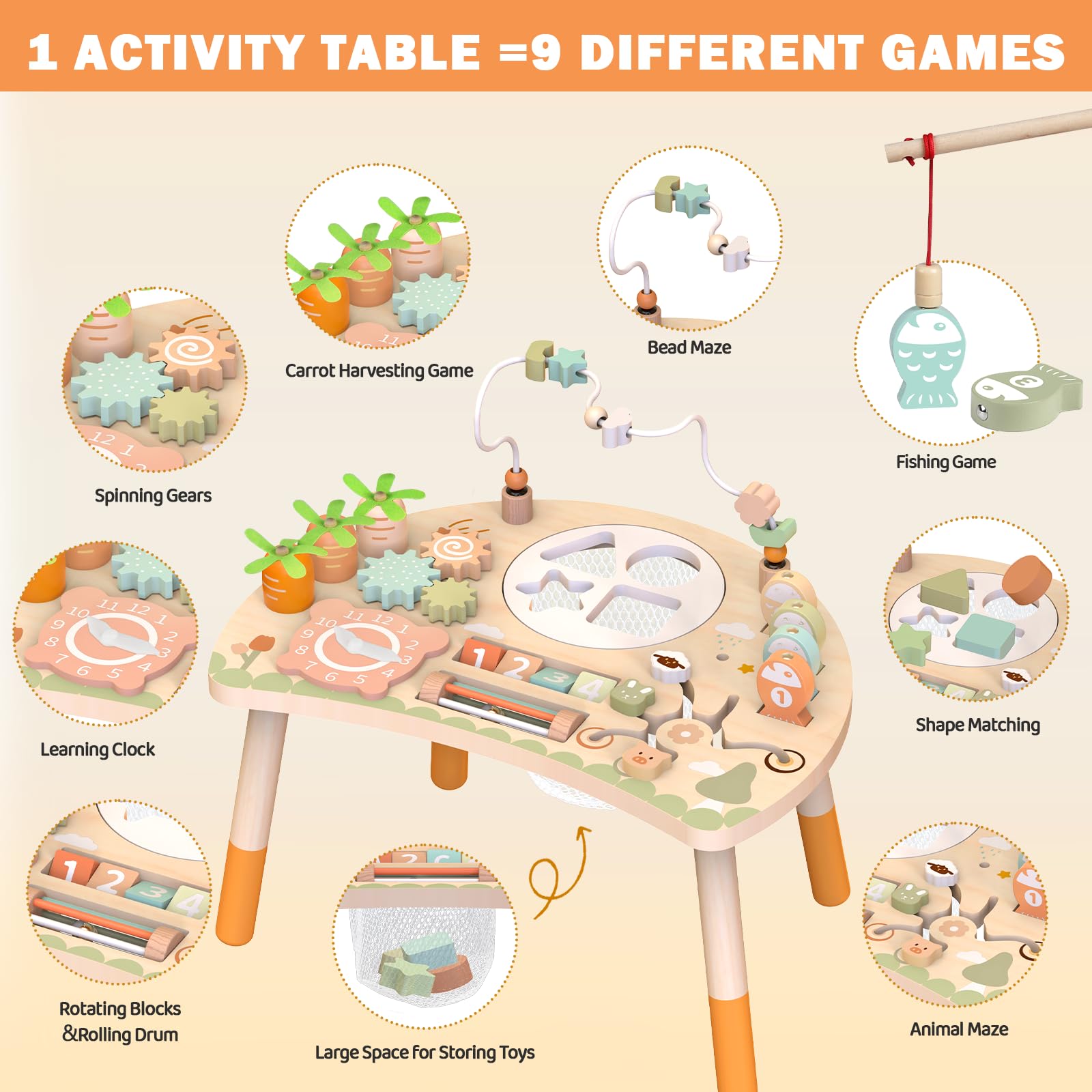 Weilim Activity Table magnetic fishing invites focus and problem-solving