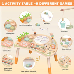 Weilim Activity Table magnetic fishing invites focus and problem-solving