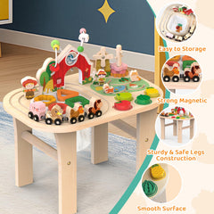 Weilim Activity Table sliding animal maze invites exploration and focus.