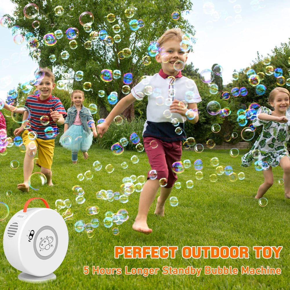 Weilim rechargeable battery bubble blower for up to five hours of play