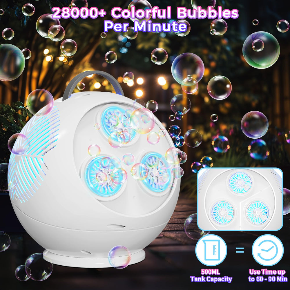 Weilim rechargeable bubble maker offers long-lasting battery for hours of fun
