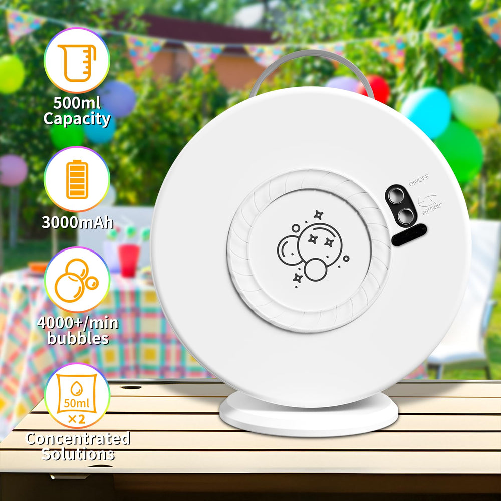Weilim Bubble Machine Type-C charging enables fast recharges for events