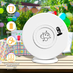 Weilim Bubble Machine Type-C charging enables fast recharges for events